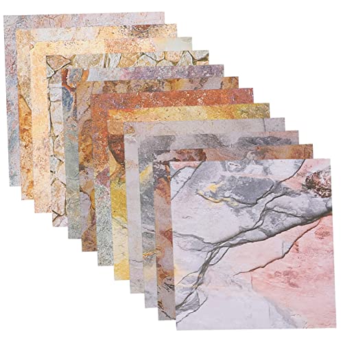 SEWOART 24 Blatt Hintergrundpapier Für Handkonto Papier Hintergrundpapier Bedrucken Buntes Origami-papier Dekorationsrohpapier Quadratisches Trägerpapier Scrapbooking-materialien Papier von SEWOART