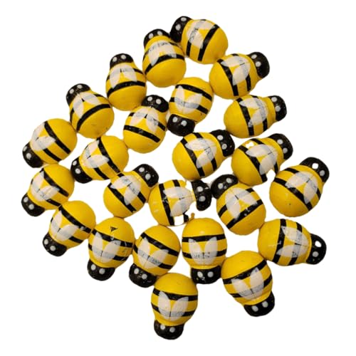 SEWOART 24 Stück Bauernhaus-Bienen-Ornamente küchendekoration küchendeco Wanddekoration cute decoration Bienen-Miniaturen wand DIY hängend Die LED tablett Bienenhandwerk Holz von SEWOART