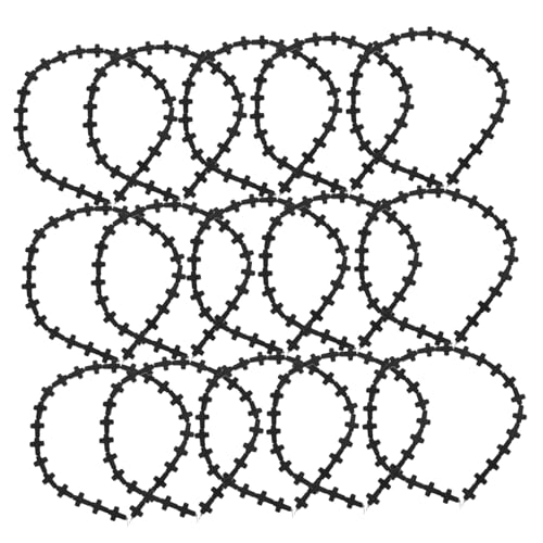 SEWOART 24 Stück Kreuzen Schmuck Halskette Reize Loch Süße Perlen Herstellung Lieferungen Kleine Perlen Armband-anhänger Schlüsselbundperlen Perlen Zum Basteln Perlen Masse Türkis Black SEWOART 24 Stück Kreuzen Schmuck Halskette Reize Loch Süße Perlen Herstellung Lieferungen Kleine Perlen Armband-anhänger Schlüsselbundperlen Perlen Zum Basteln Perlen Masse Türkis Black von SEWOART