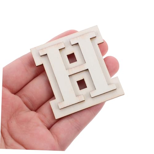 SEWOART 24 Stück Teiliges Zweilagiger Holzbuchstaben Griechisches Alphabet Naturbelassen für DIY Bastelprojekte Wandkunst und Wohnkultur Vielseitig Verwendbar mit Natürlicher Holzmaserung von SEWOART