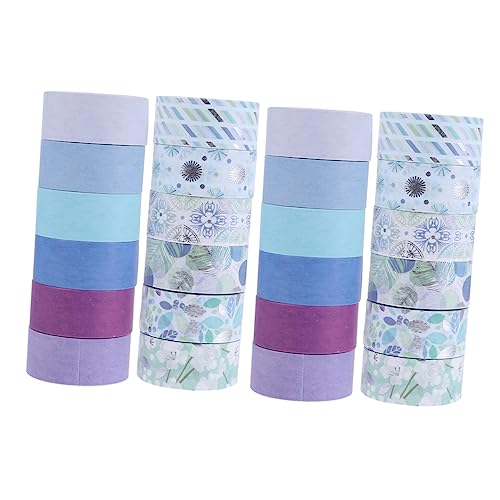 SEWOART 24Rollen Washi Tape Set Dekorative Klebebänder für DIY Handwerk Scrapbooking und Kreative Projekte Vielseitig Einsetzbar Einfach Abzureißen und Mehrfach Verwendbar von SEWOART