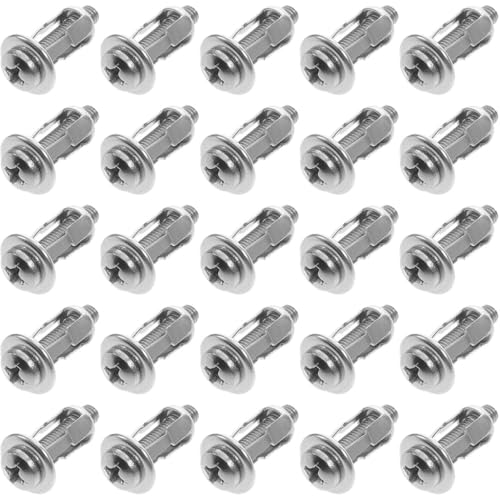 SEWOART 25 Stück Teiliges Hohlraum Befestigungs Spreizmutter mit Schraube Petal Nut Expansion Schrauben für Türanker Langlebige Metall hohlraum befestigung Einfache Installation SEWOART 25 Stück Teiliges Hohlraum Befestigungs Spreizmutter mit Schraube Petal Nut Expansion Schrauben für Türanker Langlebige Metall hohlraum befestigung Einfache Installation von SEWOART