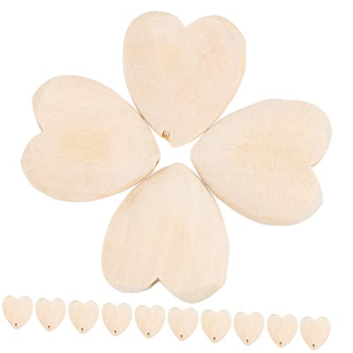 SEWOART 25 Stück Unlackierte Holzherzperlen für Diy Schmuck Herzförmige Spacer Beads für Valentinstag Bastelmaterial für Armbänder und Dekoration SEWOART 25 Stück Unlackierte Holzherzperlen für Diy Schmuck Herzförmige Spacer Beads für Valentinstag Bastelmaterial für Armbänder und Dekoration von SEWOART