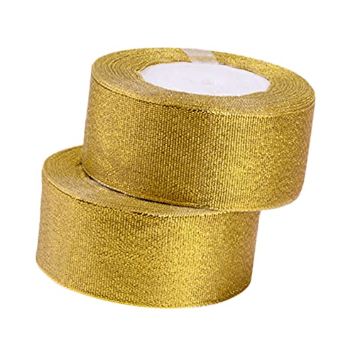 SEWOART 2Rollen Gold Glitzer Geschenkband Yards Metallic Band für DIY Bastelarbeiten und Partydekorationen Geschenkverpackungen und Kunsthandwerk SEWOART 2Rollen Gold Glitzer Geschenkband Yards Metallic Band für DIY Bastelarbeiten und Partydekorationen Geschenkverpackungen und Kunsthandwerk von SEWOART