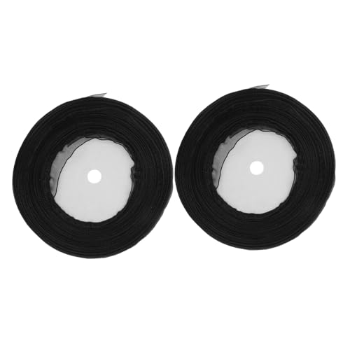 SEWOART 2Rollen Organza Bänder Transparentes Seidenband Für Geschenkverpackung DIY Dekoration Accessoires Vielseitig Einsetzbar Verschiedenen Farben von SEWOART
