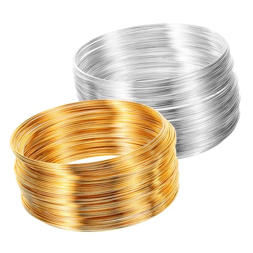 SEWOART 2Rollen Schneidbarer Edelstahldraht Für DIY Schmuck Flexibler Perlendraht Und Langlebig Für Bastelprojekte SEWOART 2Rollen Schneidbarer Edelstahldraht Für DIY Schmuck Flexibler Perlendraht Und Langlebig Für Bastelprojekte von SEWOART