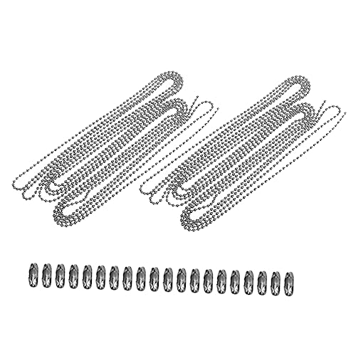 SEWOART 2Sätze Perlenkette Kugelkette mit Anpassbaren Steckern Langlebige Metallkette für DIY Schmuckherstellung Verstellbare für Dekoration und Halsketten SEWOART 2Sätze Perlenkette Kugelkette mit Anpassbaren Steckern Langlebige Metallkette für DIY Schmuckherstellung Verstellbare für Dekoration und Halsketten von SEWOART