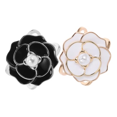 SEWOART 2Stücke Frauen Schal Clips Mit Simulation Perlen Und Kamelie Dekorative Schalringe Für Kleidung Schal Ring Clips Für Schals Und Tücher SEWOART 2Stücke Frauen Schal Clips Mit Simulation Perlen Und Kamelie Dekorative Schalringe Für Kleidung Schal Ring Clips Für Schals Und Tücher von SEWOART