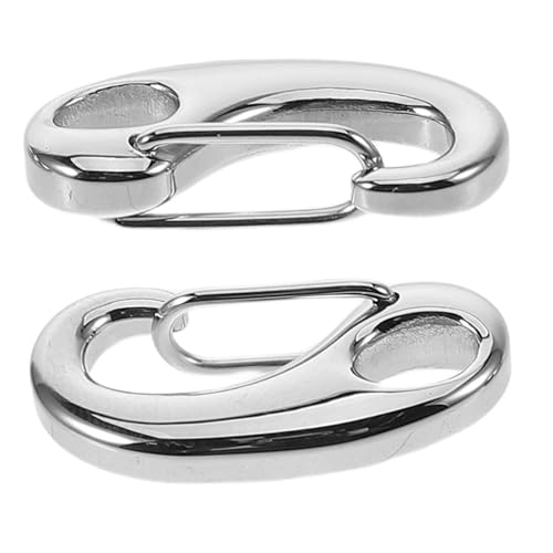 SEWOART 2Stücke Ring Karabinerverschlüsse Federkarabinerhaken für Pulloverketten Hosenketten und DIY Accessoires Glänzende Oberfläche Langlebig und Leicht SEWOART 2Stücke Ring Karabinerverschlüsse Federkarabinerhaken für Pulloverketten Hosenketten und DIY Accessoires Glänzende Oberfläche Langlebig und Leicht von SEWOART