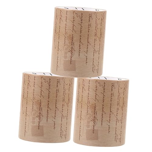 SEWOART 3 Rollen Retro-Washi-Tape altes Papierband Dekoration Sammelalbum Scrapbook-Bänder Tape- DIY Washi Tape basteln Washi-Tape-Aufkleber Planerband Flüsterpapier SEWOART 3 Rollen Retro-Washi-Tape altes Papierband Dekoration Sammelalbum Scrapbook-Bänder Tape- DIY Washi Tape basteln Washi-Tape-Aufkleber Planerband Flüsterpapier von SEWOART