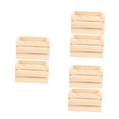 SEWOART 3 Sätze Miniatur Holz Körbchen Leichte Mini Aufbewahrungskörbe Aus Holz Für Puppenhaus Vielseitige Dekoaccessoires Für Garten Und Supermarkt Realistische Miniaturkisten 2 Stück * 3 SEWOART 3 Sätze Miniatur Holz Körbchen Leichte Mini Aufbewahrungskörbe Aus Holz Für Puppenhaus Vielseitige Dekoaccessoires Für Garten Und Supermarkt Realistische Miniaturkisten 2 Stück * 3 von SEWOART