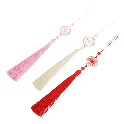SEWOART 3 Stück Blumen Quasten Anhänger Teiliges Lesezeichen Diy Quasten Pastellrosa Rot und Handgemachte Anhänger für Schlüssel Taschen und Bastelprojekte SEWOART 3 Stück Blumen Quasten Anhänger Teiliges Lesezeichen Diy Quasten Pastellrosa Rot und Handgemachte Anhänger für Schlüssel Taschen und Bastelprojekte von SEWOART