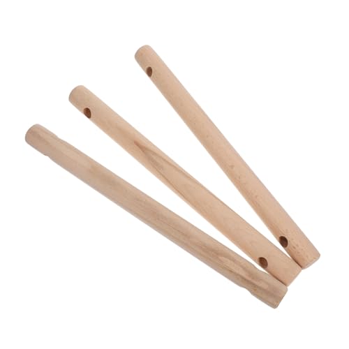 SEWOART 3 Stück Holzstäbe Für Diy-strickleiter-bastelprojekte, Natürliches Finish, Vorgebohrte Runde Holzstäbe Für Die Holzbearbeitung, 30 Cm SEWOART 3 Stück Holzstäbe Für Diy-strickleiter-bastelprojekte, Natürliches Finish, Vorgebohrte Runde Holzstäbe Für Die Holzbearbeitung, 30 Cm von SEWOART