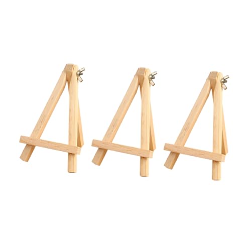 SEWOART 3 Stück Mini-staffelei Staffelei Staffeleien Tischplatte Aus Holz Bilderrahmen Halterung Für Fotorahmen Staffelei Für Fotomalerei Hölzern von SEWOART