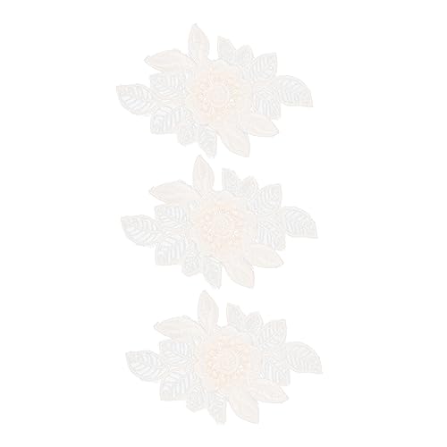 SEWOART 3 Stück Patches Nähen Stoffflicken Für Kleidung Flicken Für Bekleidung Blumen- Bestickt Süße Patches Dekorativ Kleiderflicken Gestickte Aufnäher Abziehbilder Zum Basteln Polyester von SEWOART