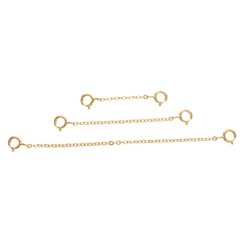 SEWOART 3 Stück Silber Verlängerungskette Teiliges DIY Schmuck Verlängerung Armband Halskette Robust Einfach zu Befestigen Vielseitig für Schmuckzubehör SEWOART 3 Stück Silber Verlängerungskette Teiliges DIY Schmuck Verlängerung Armband Halskette Robust Einfach zu Befestigen Vielseitig für Schmuckzubehör von SEWOART