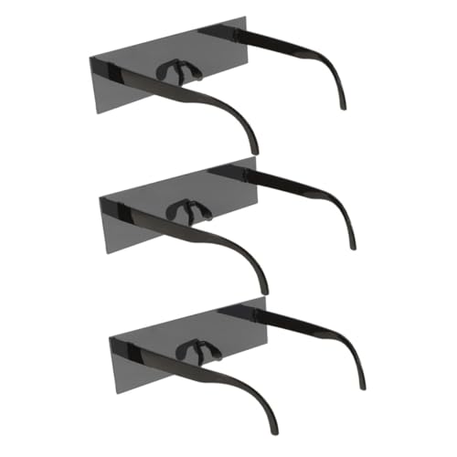 SEWOART 3-teilige Fotoautomaten-brille: Hässliche, Witzige Sonnenbrille Aus Kunststoff – Neuartige Schwarze Balkenbrille Für Abschlussfeiern, Gruppenfeiern von SEWOART