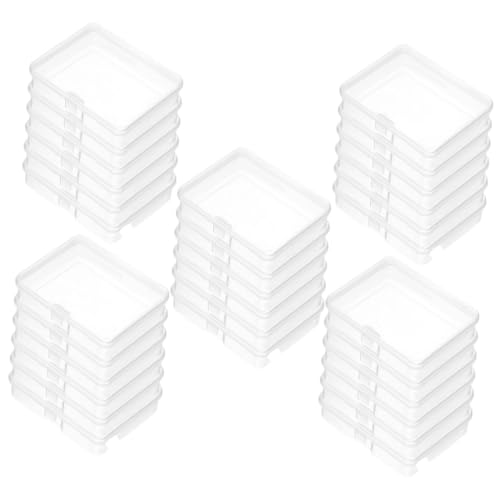 SEWOART 30 Stck Teiliges Kleine Transparente Kunststoff Aufbewahrungsboxen mit Klappdeckel Stabile Speicherbehälter für Perlen Schmuck und Kleine Gegenstände Platzsparend und Leicht zu SEWOART 30 Stck Teiliges Kleine Transparente Kunststoff Aufbewahrungsboxen mit Klappdeckel Stabile Speicherbehälter für Perlen Schmuck und Kleine Gegenstände Platzsparend und Leicht zu von SEWOART