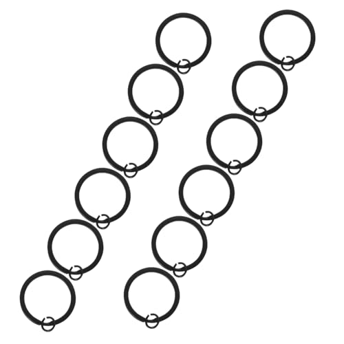 SEWOART 30 Stück Flache Metall-schlüsselringe Flache Spalt-schlüsselanhänger für DIY Basteln Auto Büro Haustür Anhänger Lanyard Zubehör Vielseitig Einsetzbar von SEWOART
