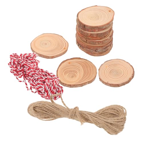 SEWOART 30 Stück Kiefernholzscheite Holzscheitscheiben Rustikale Holzscheiben Baumscheiben Zum Basteln Camping Basteln Geschnittene Holzscheiben Holzornamente Holzrohlinge Zum von SEWOART