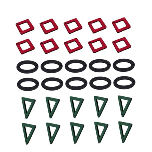 SEWOART 30 Stück Teiliges Geometrische Holzohrringe Buntem Holz Anhänger für Frauen Mädchen Partys und Kostüme Dunkelgrünes Dreieck Rotes Schwarzes Oval SEWOART 30 Stück Teiliges Geometrische Holzohrringe Buntem Holz Anhänger für Frauen Mädchen Partys und Kostüme Dunkelgrünes Dreieck Rotes Schwarzes Oval von SEWOART