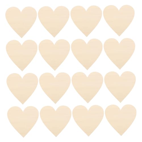 SEWOART 30 Stück Unvollendete Herz Holzstücke Diy Herzförmige Holzverzierungen für Bastelprojekte Tischdekoration Hochzeiten Valentinstag und Heimdekoration von SEWOART