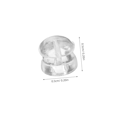 SEWOART 30Stücke Durchsichtige Silikon Ohrstecker Rückseiten für Sicheren Halt Ohrstecker Verschlüsse Hypoallergenes Schmuckzubehör für Ohrringe und Piercings Transparent von SEWOART