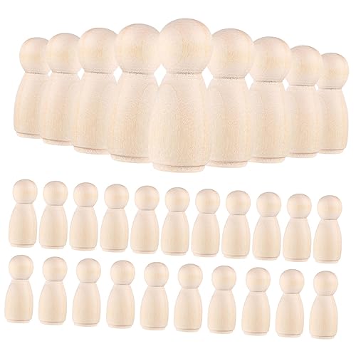 SEWOART 30stücke Holzfiguren Unvollendete Peg Dolls Zum Bemalen Kreatives Bastelset Für Junge Mädchen Unlackierte Puppen Für Malerei Und Projekte Für Kindergeburtstage Und SEWOART 30stücke Holzfiguren Unvollendete Peg Dolls Zum Bemalen Kreatives Bastelset Für Junge Mädchen Unlackierte Puppen Für Malerei Und Projekte Für Kindergeburtstage Und von SEWOART