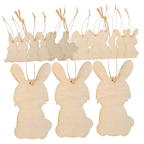 SEWOART 36 Stück Holzscheiben für Ostern Unbehandelte Holzdekorationen zum Basteln Süße Holzfiguren für DIY Projekte und Osterparty Deko Schnur für Aufhängung SEWOART 36 Stück Holzscheiben für Ostern Unbehandelte Holzdekorationen zum Basteln Süße Holzfiguren für DIY Projekte und Osterparty Deko Schnur für Aufhängung von SEWOART