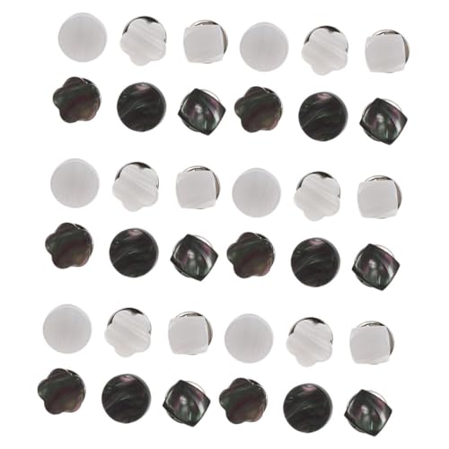 SEWOART 36 Stück Teiliges Blusenknopf Verschlüsse Belichtungs Sicherheitsnadeln Muschel Design Passend für Blusen Kleider Mäntel für DIY Kleidung und Accessoires von SEWOART