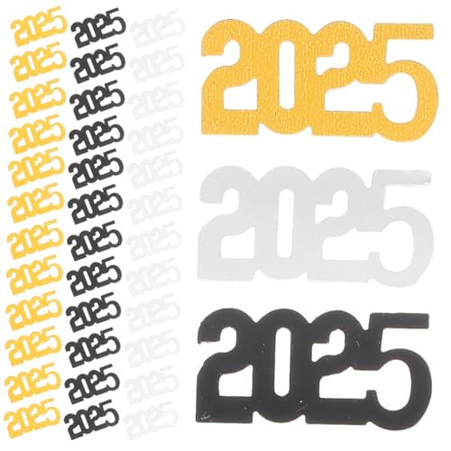 SEWOART 3Er-Pack Neujahrs Konfetti Partydeko Schwarz Gold Silber Tischstreudeko für Abschlussfeier und Silvesterparty Sichere Papierglitzer Streudeko für Festliche SEWOART 3Er-Pack Neujahrs Konfetti Partydeko Schwarz Gold Silber Tischstreudeko für Abschlussfeier und Silvesterparty Sichere Papierglitzer Streudeko für Festliche von SEWOART