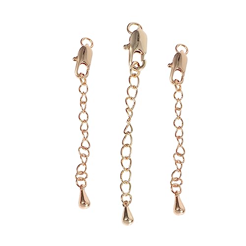 SEWOART 3Stücke Verlängerungsketten Für Schmuck DIY Halskette Zubehör Mit Hummerschnalle Für Schmuckgestaltungen SEWOART 3Stücke Verlängerungsketten Für Schmuck DIY Halskette Zubehör Mit Hummerschnalle Für Schmuckgestaltungen von SEWOART