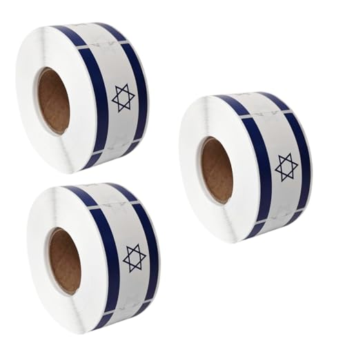 SEWOART 3rollen Flaggen Aufkleber Für Scrapbooking Selbstklebende Israelische Flaggen Sticker Für Patriotische Dekoration Von Tagebüchern Laptops Und Rucksäcken Für Bastelprojekte SEWOART 3rollen Flaggen Aufkleber Für Scrapbooking Selbstklebende Israelische Flaggen Sticker Für Patriotische Dekoration Von Tagebüchern Laptops Und Rucksäcken Für Bastelprojekte von SEWOART
