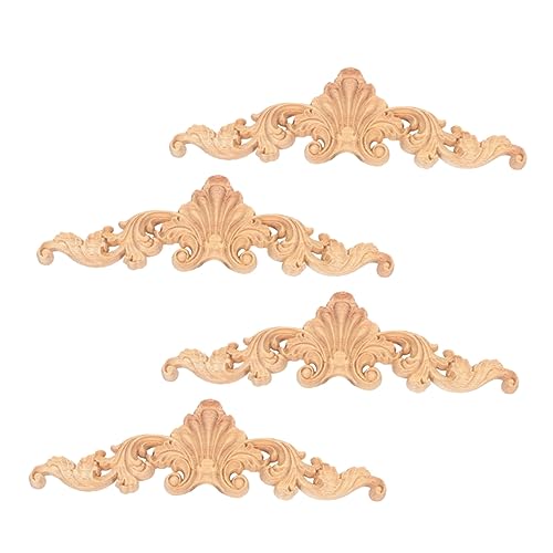 SEWOART 4 Stück Geschnitzte Holzmöbelaufkleber Stiele Künstliches Tafelaufsatzschild Dekorative Blumendekoration Wanddekoration Tapeten Raumdekoration Vintage Heimdekoration SEWOART 4 Stück Geschnitzte Holzmöbelaufkleber Stiele Künstliches Tafelaufsatzschild Dekorative Blumendekoration Wanddekoration Tapeten Raumdekoration Vintage Heimdekoration von SEWOART