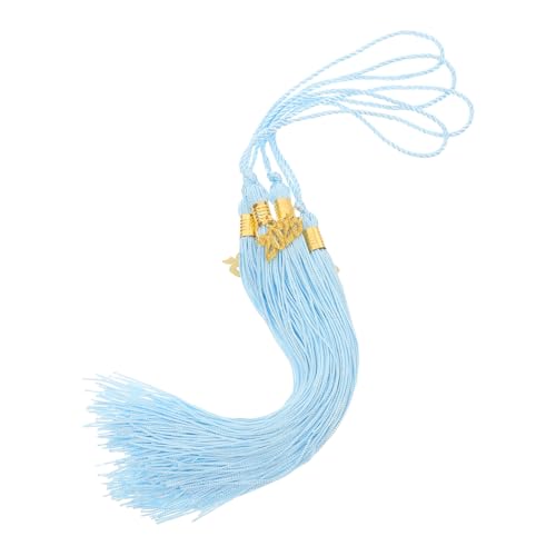 SEWOART 4 Stück Hellblaue Abschlussquasten Set mit Goldenem Charme Dekorative Doktorhut Anhänger für Abschlusskappen Einfache Befestigung Geeignet für Graduierungen SEWOART 4 Stück Hellblaue Abschlussquasten Set mit Goldenem Charme Dekorative Doktorhut Anhänger für Abschlusskappen Einfache Befestigung Geeignet für Graduierungen von SEWOART