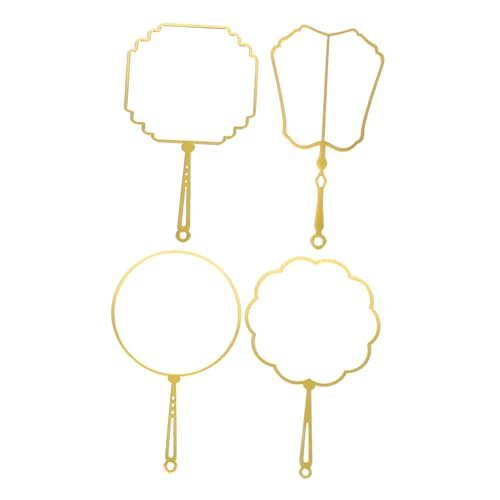 SEWOART 4 Stück Metall Lesezeichen Fan Form Hohl Metall Lesezeichen für Diy Kreative Projekte Polierte Oberfläche Stabiles Material für Büchermarkierung und Basteln SEWOART 4 Stück Metall Lesezeichen Fan Form Hohl Metall Lesezeichen für Diy Kreative Projekte Polierte Oberfläche Stabiles Material für Büchermarkierung und Basteln von SEWOART