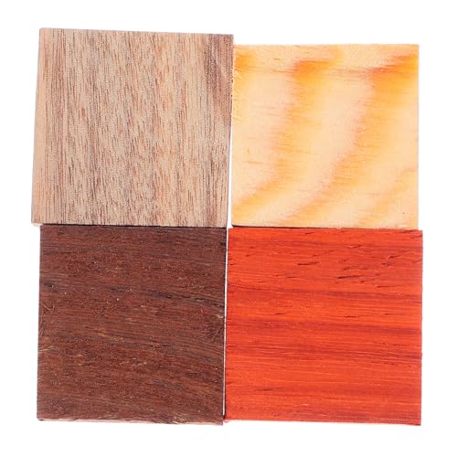 SEWOART 4 Stück Naturbelassene Holzringe für DIY Schmuck und Holzprojekte Handgefertigte Holzrohlinge aus Hühnerflügelholz Königsbloedholz Goldfadenholz und Roter Sandelholz zum Basteln SEWOART 4 Stück Naturbelassene Holzringe für DIY Schmuck und Holzprojekte Handgefertigte Holzrohlinge aus Hühnerflügelholz Königsbloedholz Goldfadenholz und Roter Sandelholz zum Basteln von SEWOART