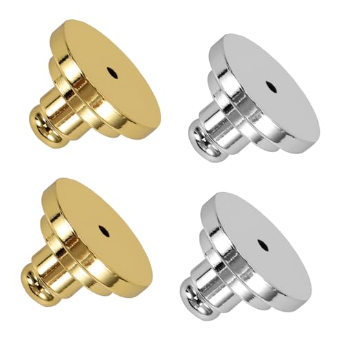 SEWOART 4 Stück Ohrringe aus Messing klein ohrring set ohrring zubehör Ohrring Bastelwerkzeug Ohrringlift Galvanisierte Ohrring-Verschlüsse für Ohrstecker Rückseiten für Ohrringe SEWOART 4 Stück Ohrringe aus Messing klein ohrring set ohrring zubehör Ohrring Bastelwerkzeug Ohrringlift Galvanisierte Ohrring-Verschlüsse für Ohrstecker Rückseiten für Ohrringe von SEWOART