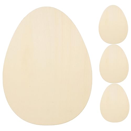 SEWOART 4 Stück Ostern Holzspäne Häschen Zeug osterdekoration zuhause Osterhandwerk Kaninchen lulu holzfiguren ostern holzanhänger ostern ostertischdeko Hasenschmuck aus Holz Hasenornament von SEWOART