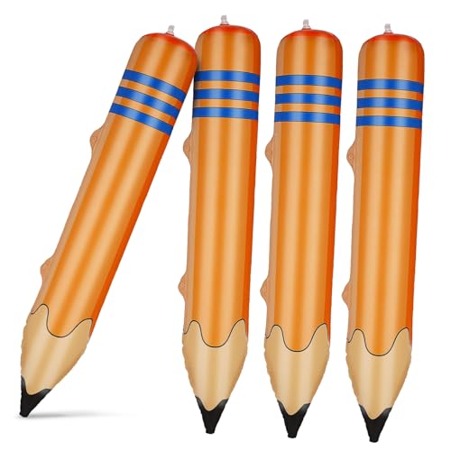 SEWOART 4 Stück Teiliges Aufblasbare Riesen bleistifte aus Robustem PVC Orangefarbene Klassenzimmerdekoration für Schulanfang Kreative Party Lernraumgestaltung Zufällige Farbe SEWOART 4 Stück Teiliges Aufblasbare Riesen bleistifte aus Robustem PVC Orangefarbene Klassenzimmerdekoration für Schulanfang Kreative Party Lernraumgestaltung Zufällige Farbe von SEWOART