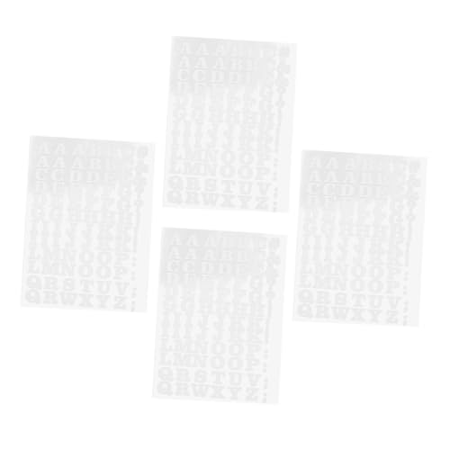SEWOART 4 Stück Teiliges Bügelbuchstaben und aus Vinyl Hitzebeständig für DIY T Shirts Stoffapplikationen Einfache Anwendung für Textilgestaltung und Vielseitige Dekoration von SEWOART
