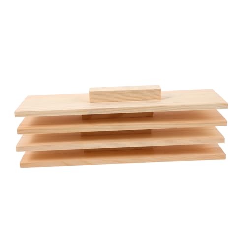 SEWOART 4 Stück Teiliges Rechteckiges Seifenformen Holzdeckeln Staubschutz Maßgeschneidert für Seifenlaibformen Ersatzdeckel für DIY Seifenherstellung Schutz vor Verschmutzung Handmade von SEWOART