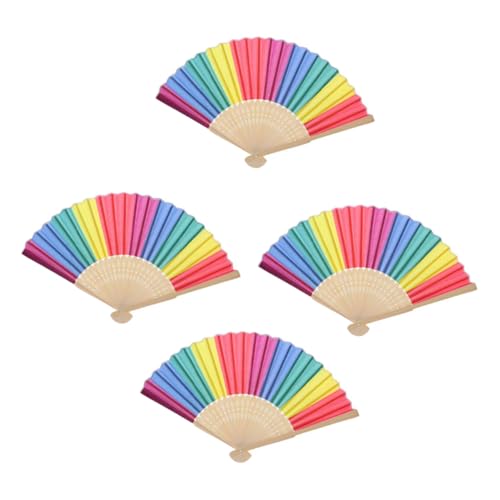 SEWOART 4 Stück Teiliges Regenbogen Klappfächer aus Stylische Fächer für Fotorequisiten für Partys Aufführungen und Geburtstagsfeiern Leicht Tragbar und Praktisch SEWOART 4 Stück Teiliges Regenbogen Klappfächer aus Stylische Fächer für Fotorequisiten für Partys Aufführungen und Geburtstagsfeiern Leicht Tragbar und Praktisch von SEWOART