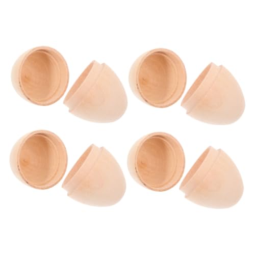 SEWOART 4 Stück Teiliges Unbemalte Holz Ostereier für DIY Bastelarbeiten Kreative Dekoration für Ostern Handbemalte Eier als und Ostern Deko SEWOART 4 Stück Teiliges Unbemalte Holz Ostereier für DIY Bastelarbeiten Kreative Dekoration für Ostern Handbemalte Eier als und Ostern Deko von SEWOART
