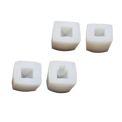 SEWOART 4 Stück Weihnachtskerzenform Silikon Teiliges Schneehaus Gießform für DIY Duftkerzen Kreative Silikonmoulds für Kerzenherstellung und Schokoladendekoration von SEWOART