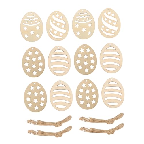 SEWOART 40 Stück Graffiti -holzstücke Anhänger Party Hasen Dekorationen Für Kratzen Ostern Unvollendete Ornamente Ostern Unvollendete Dekoration Osterausschnitte Anhänger Khaki von SEWOART