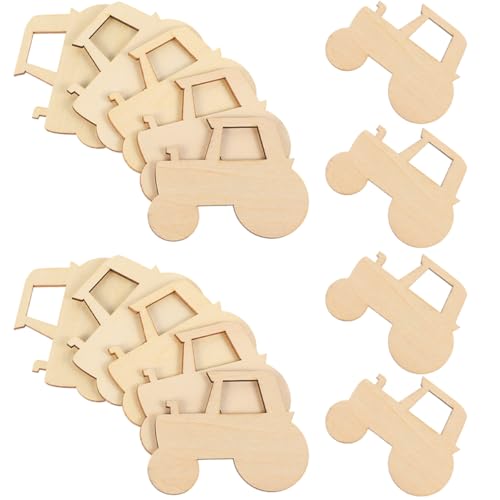SEWOART 40 Stück Holzscheiben für DIY Holz Ausschnitte Traktorform für Bastelprojekte Malen und Kreative Aktivitäten Hochwertigem Holz Gefertigt SEWOART 40 Stück Holzscheiben für DIY Holz Ausschnitte Traktorform für Bastelprojekte Malen und Kreative Aktivitäten Hochwertigem Holz Gefertigt von SEWOART