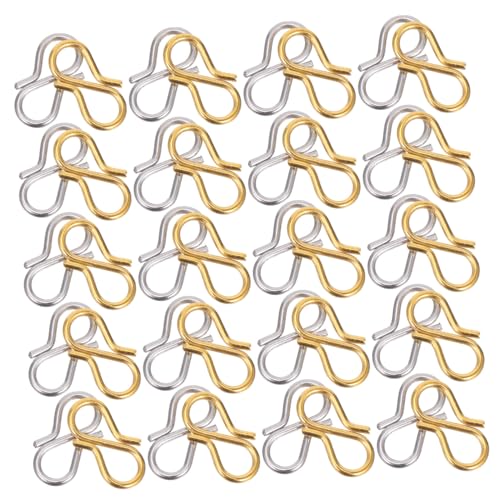 SEWOART 40 Stück S Förmige Verschlüsse für Schmuckherstellung Diy Kettenverlängerungen Armbandverbinder Vielseitige Schmuckverschlüsse für Kreative Projekte Gold und Silber SEWOART 40 Stück S Förmige Verschlüsse für Schmuckherstellung Diy Kettenverlängerungen Armbandverbinder Vielseitige Schmuckverschlüsse für Kreative Projekte Gold und Silber von SEWOART
