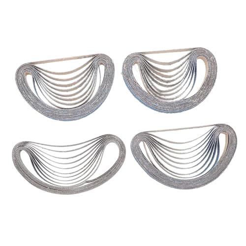 SEWOART 40 Stück Schleifband Zum Schleifen Und Polieren Schleifpapier Sandpapier Zum Basteln Feilenschleifer Schleiferteile Aluminiumoxid-schleifbänder Power Bandschleifer Wen Blue Kies von SEWOART