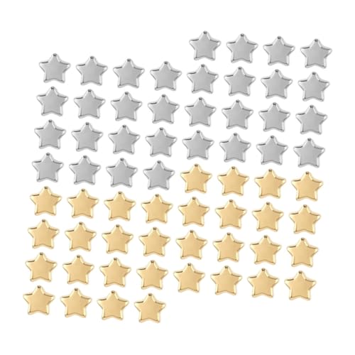 SEWOART 400 Stück Sternform Spacer Perlen Großloch Kunststoff Stern Zwischenperlen für DIY Schmuck Basteln Armbänder Halsketten Zubehör von SEWOART